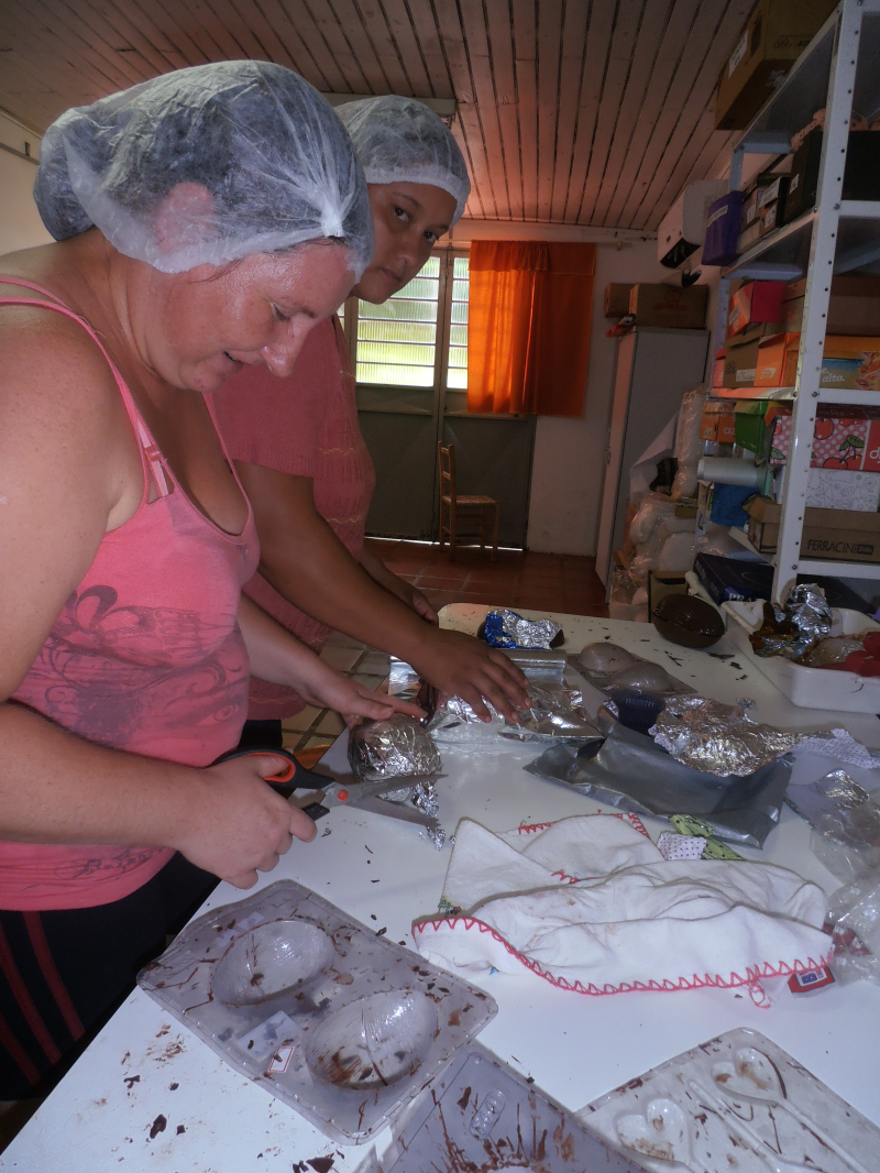 Grupo SER realizou oficina de produção de ovos de chocolate 